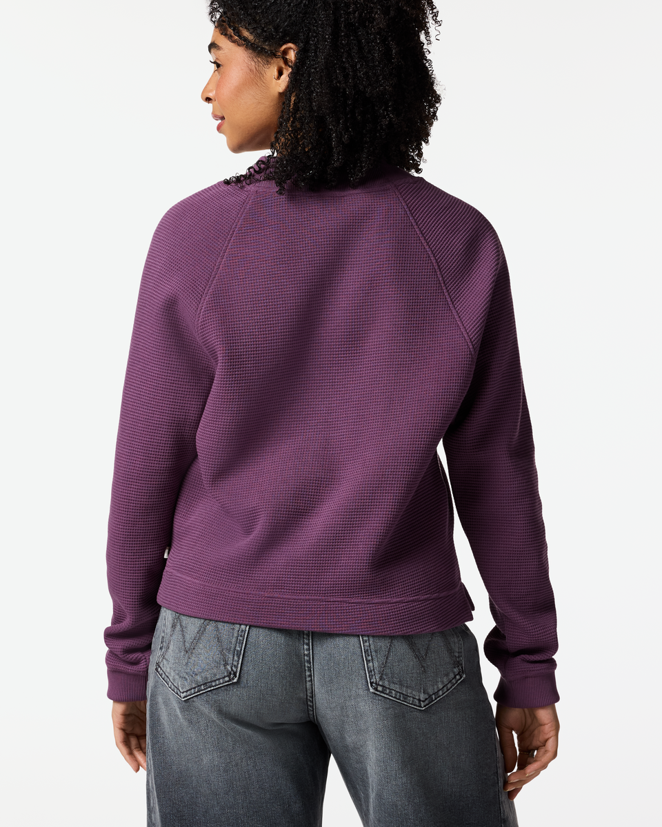 Atajo Long-Sleeve Waffle V-Neck Women's | Adventure-Ready Comfort