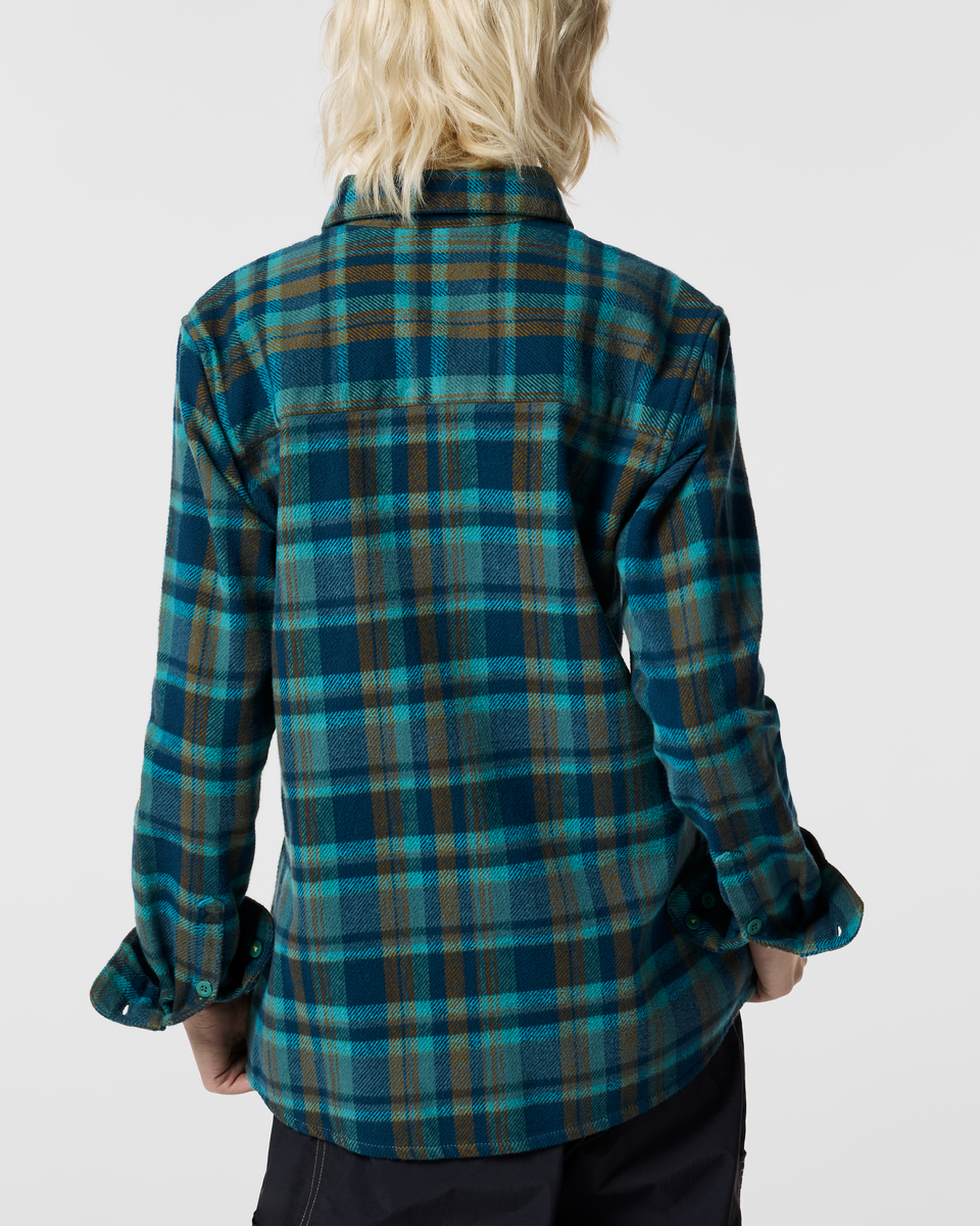 Mero Organic Flannel Shirt Women's | Comfortable Outdoor Top