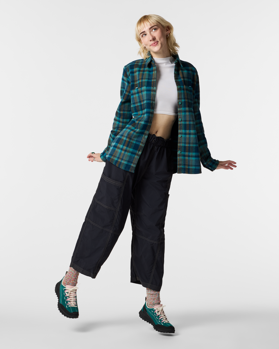 Mero Organic Flannel Shirt Women's | Comfortable Outdoor Top