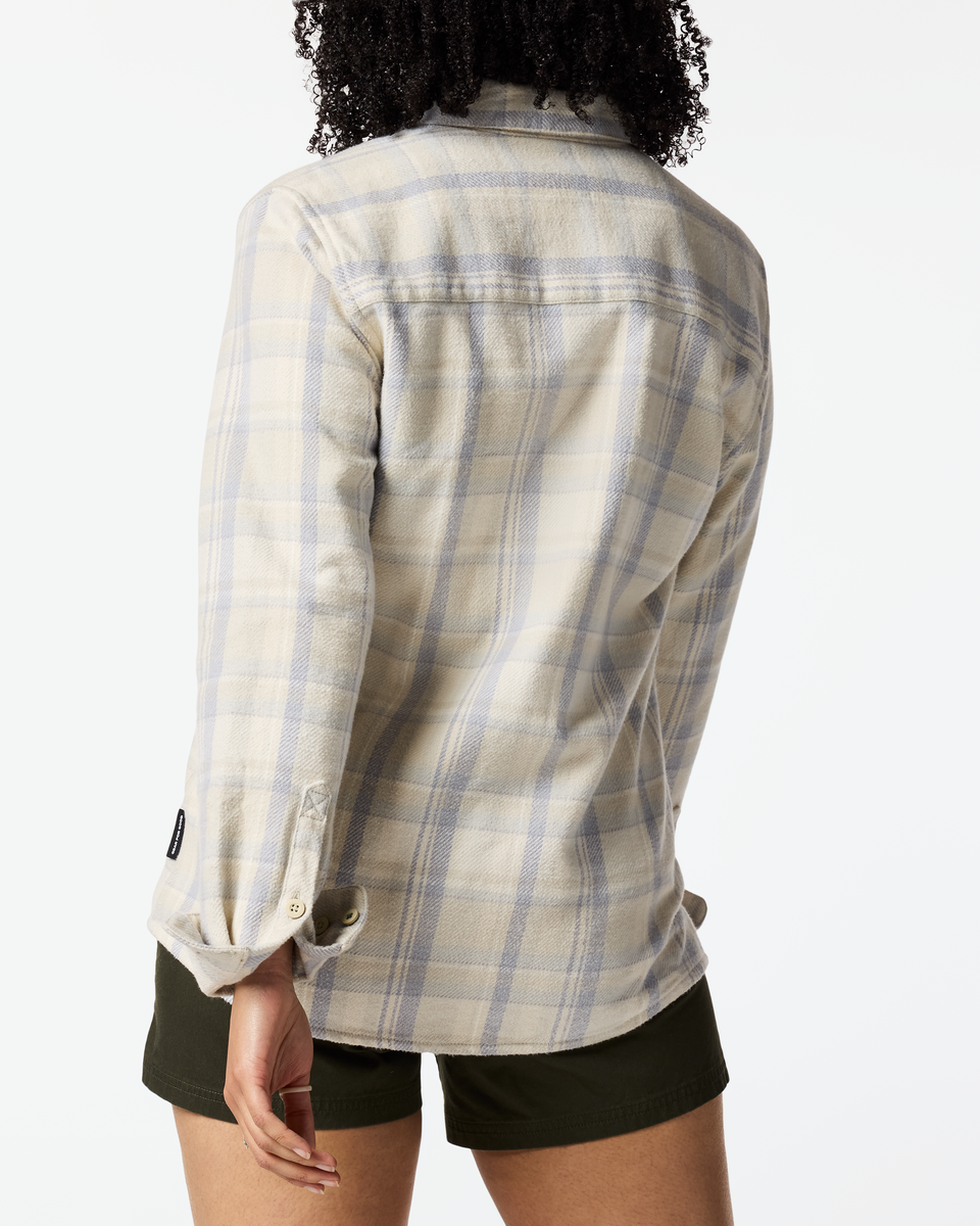 Mero Organic Flannel Shirt Women's | Comfortable Outdoor Top