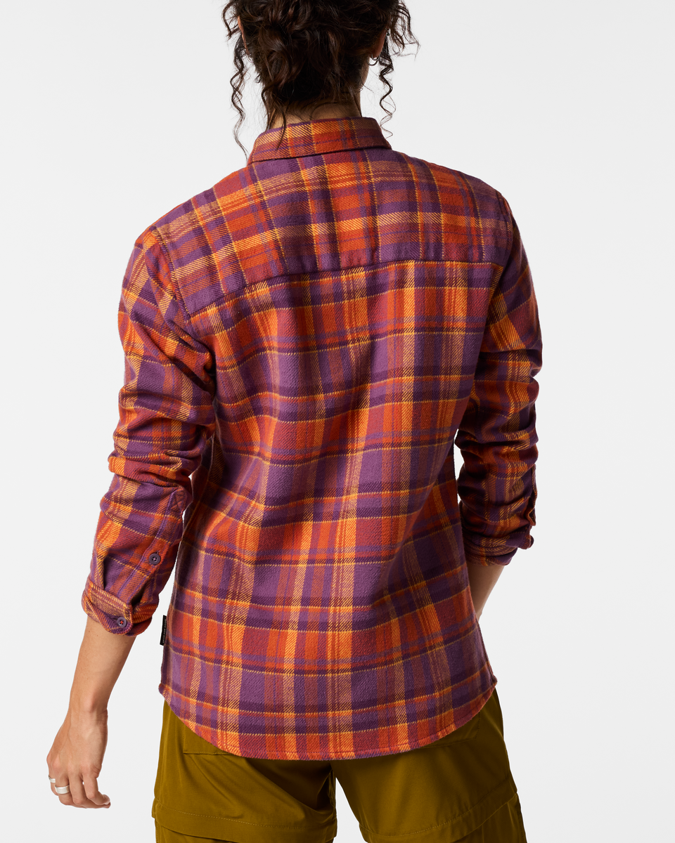 Mero Organic Flannel Shirt Women's | Comfortable Outdoor Top