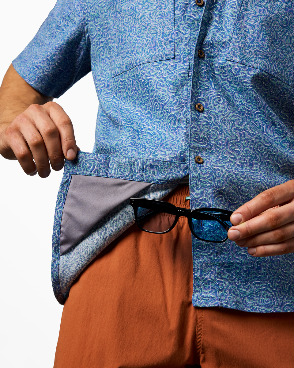 Afuera Button Up Shirt Print Men's | Comfortable Outdoor Top