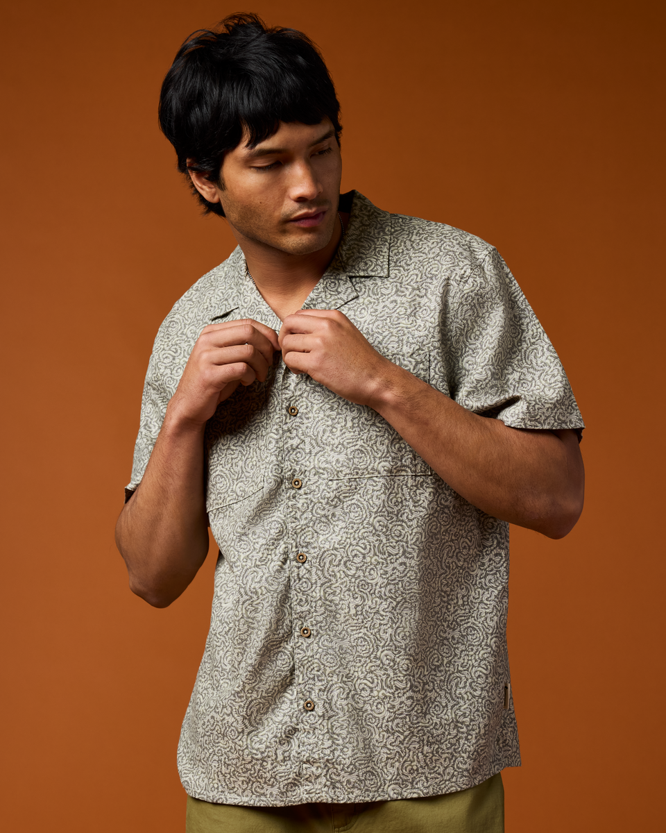 Afuera Button Up Shirt Print Men's | Comfortable Outdoor Top