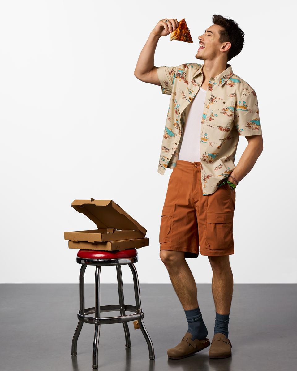 Estival Button Up Shirt Print Men's | Comfortable Outdoor Top