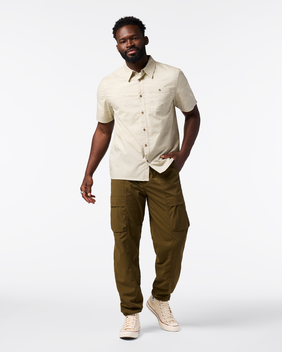 Estival Button Up Shirt Print Men's | Comfortable Outdoor Top