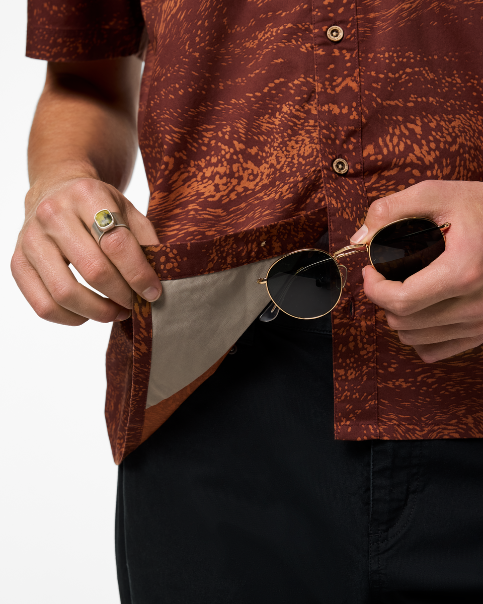 Estival Button Up Shirt Print Men's | Comfortable Outdoor Top