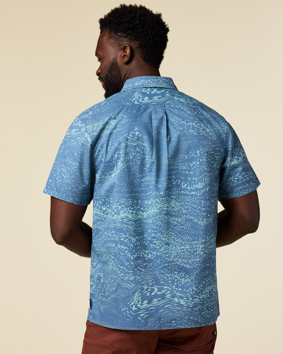 Estival Button Up Shirt Print Men's | Comfortable Outdoor Top