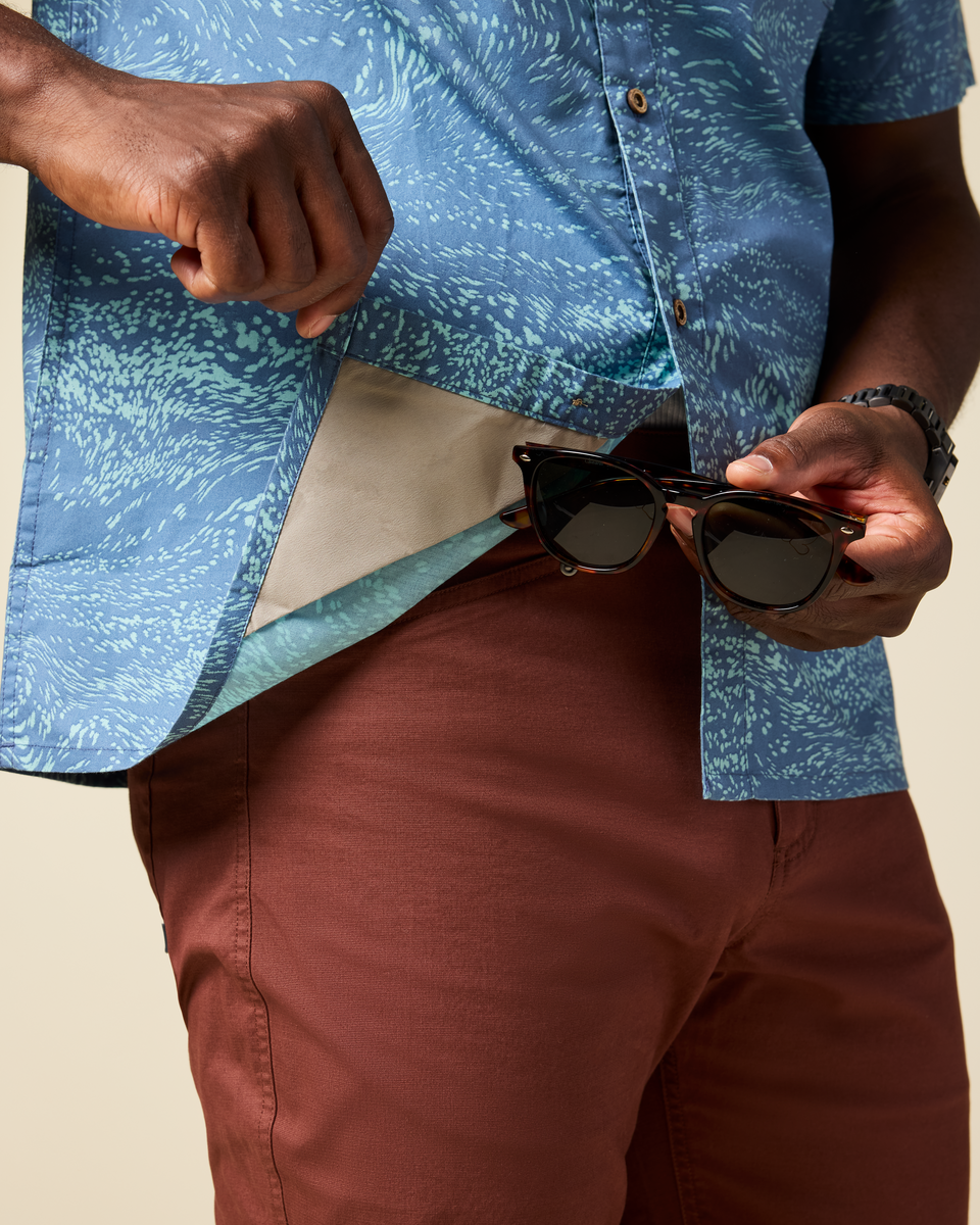 Estival Button Up Shirt Print Men's | Comfortable Outdoor Top