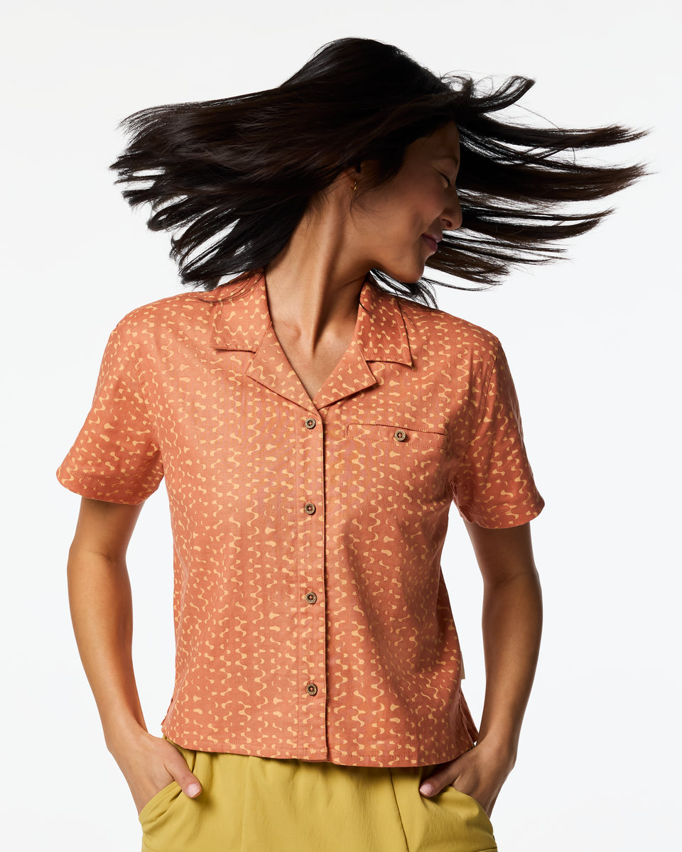 Afuera Button Up Shirt Print Women's | Comfortable Outdoor Top