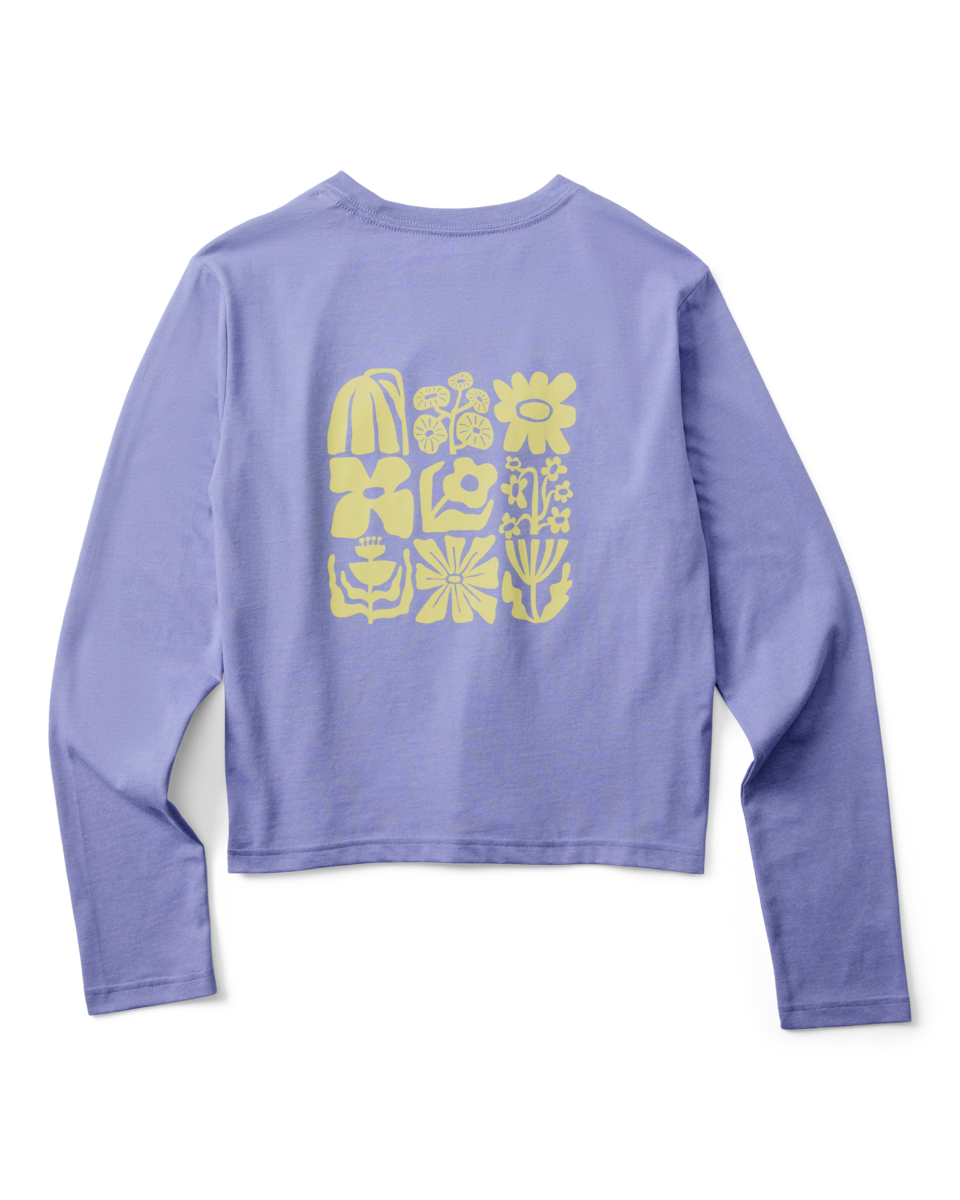 Flower Patch Long-Sleeve T-Shirt Women's | Comfortable Outdoor Top