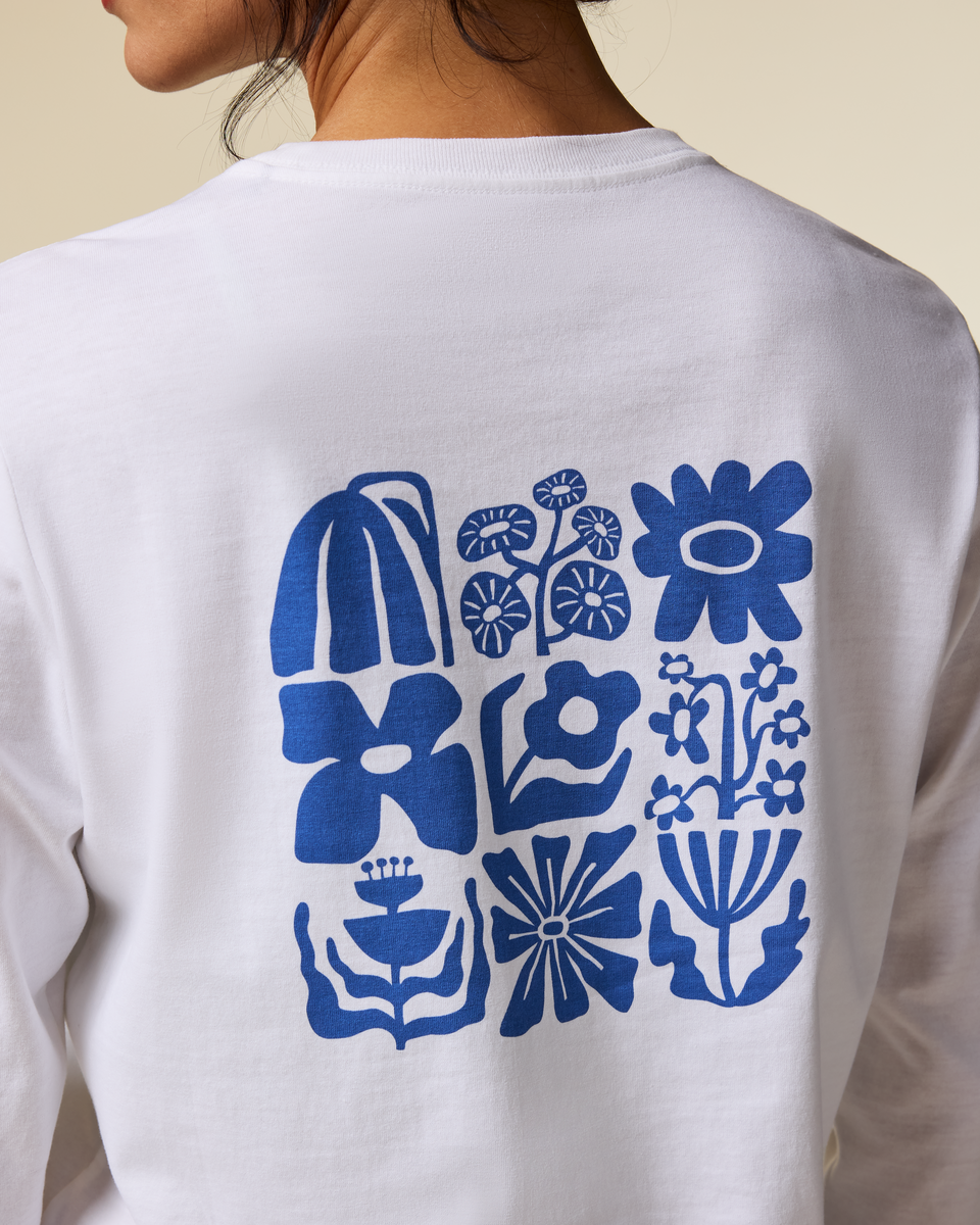 Flower Patch Long-Sleeve T-Shirt Women's | Comfortable Outdoor Top